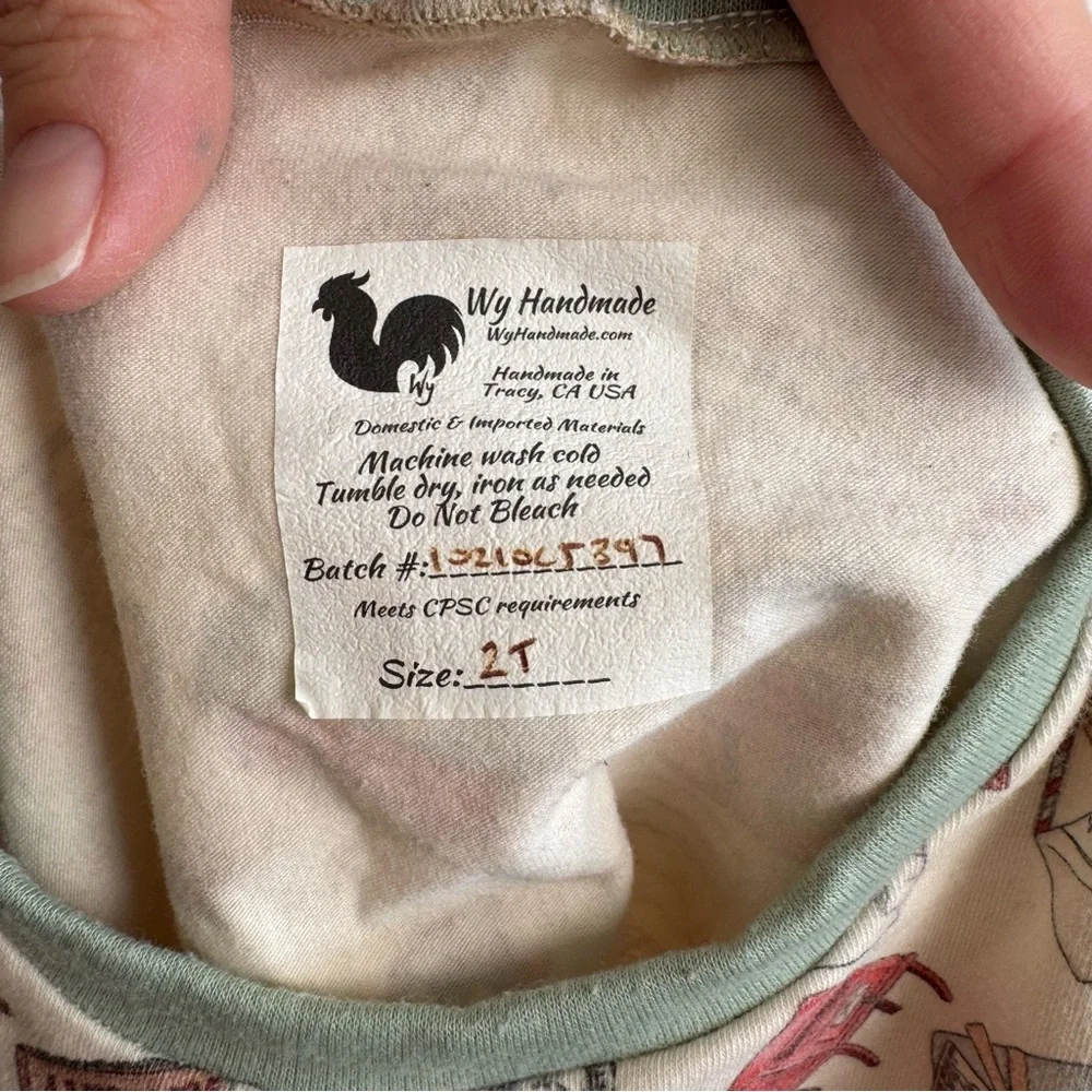 Wy Handmade‎ Kids Holiday Print Crewneck Sweatshirt Size 2T
